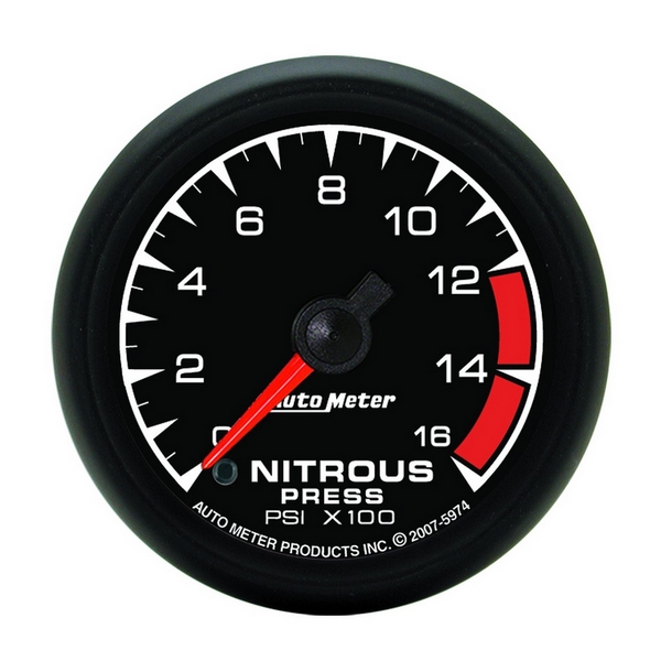 2-1/16" NITROUS PRESSURE, 0-1600 PSI, ES